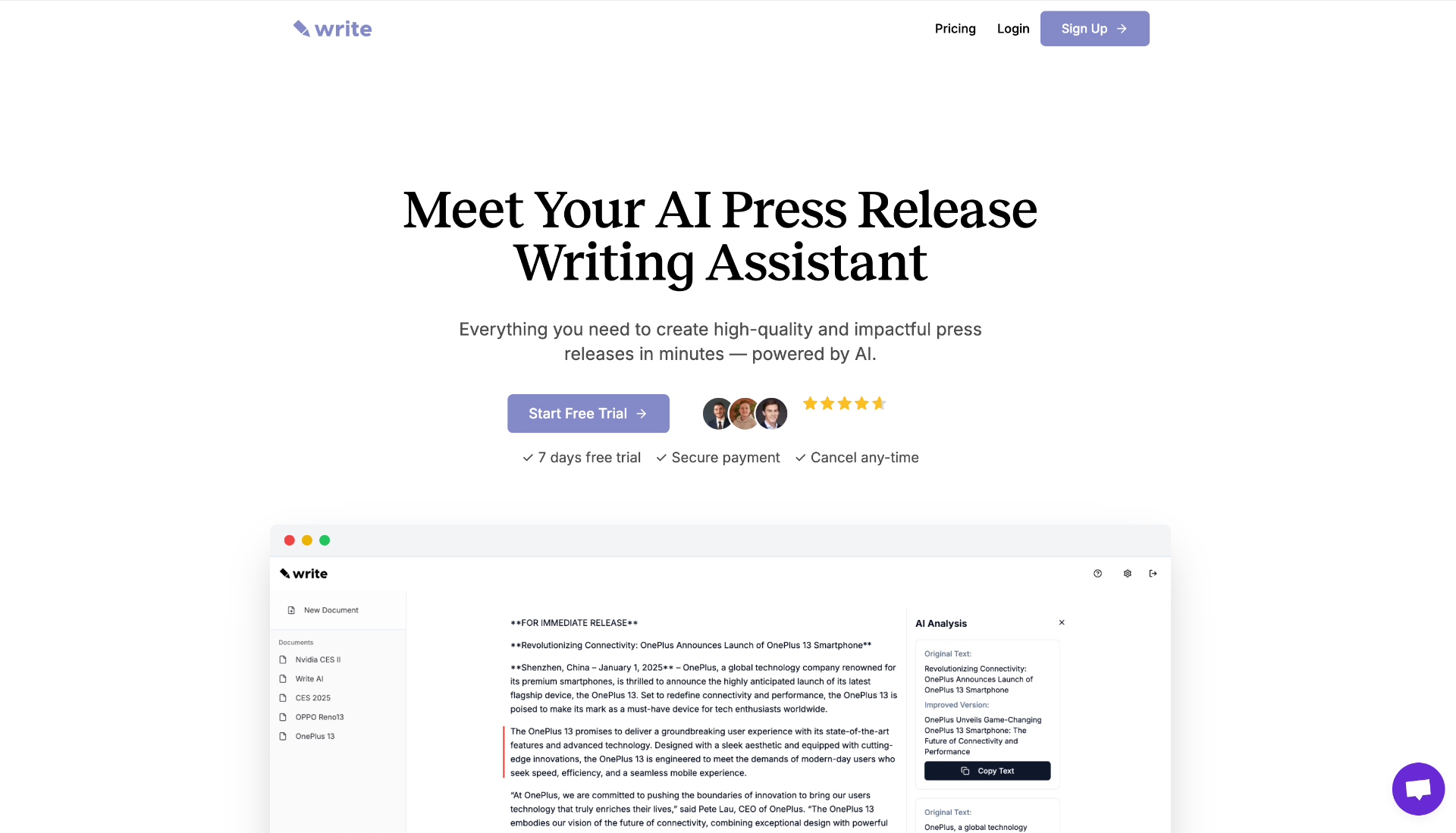 Trywrite logo